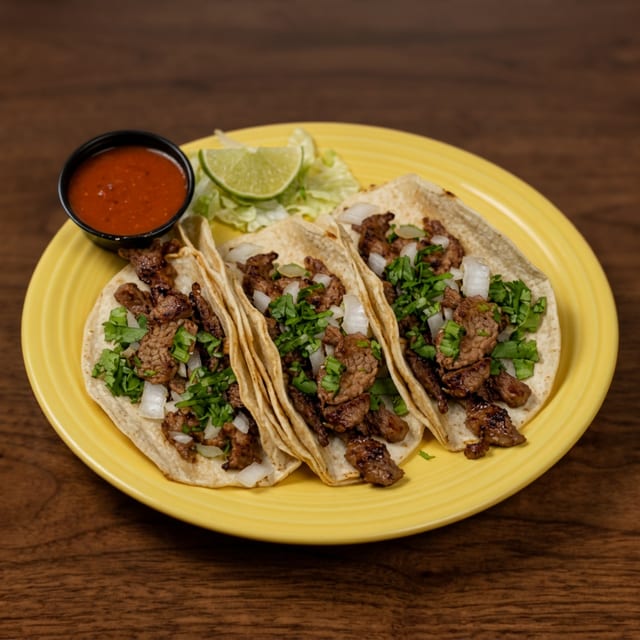 Tacos De Carne Asada.